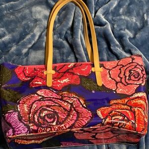 CONSUELA ROSES SHOULDER TOTE